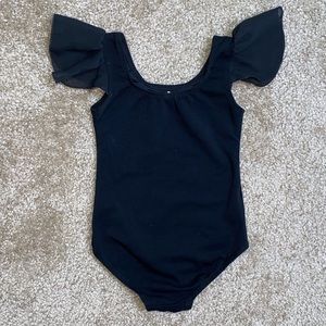 Toddler girl black Leotard / bodysuit/ one piece 2t